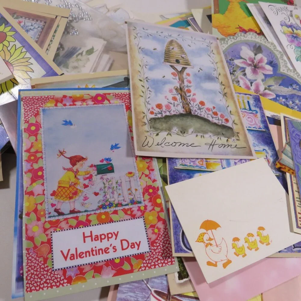 Greeting Cards (Used) and other Craft Items MIXTURE (all seasons but winter)